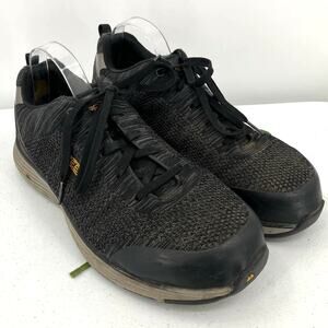 KEEN Utility Gray Black Sparta Low Top Knit Lace Up Alloy Toe Work Shoes Sneaker